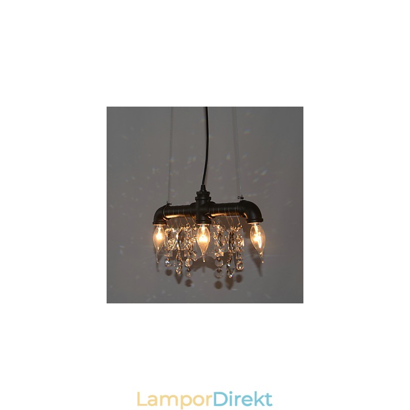 North American Style Creative 3 Light Pendel I Rördesign