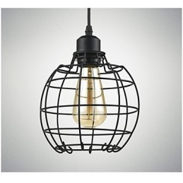 Edison Taklampa Ljuskrona Trådbur Hängande Tak Lampskärm