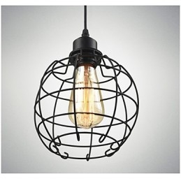 Edison Taklampa Ljuskrona Trådbur Hängande Tak Lampskärm