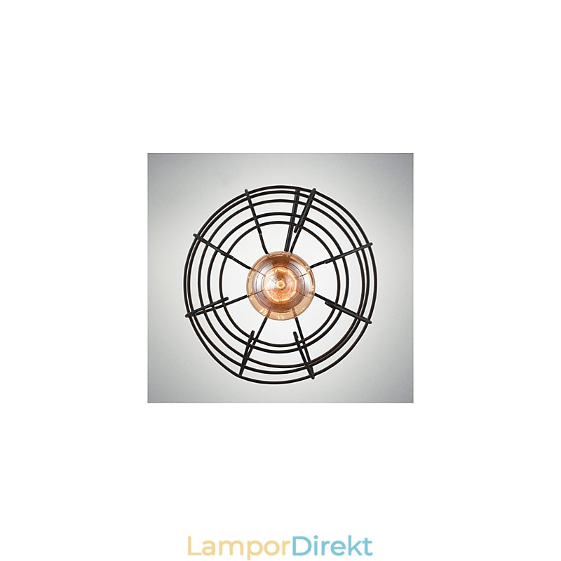 Edison Taklampa Ljuskrona Trådbur Hängande Tak Lampskärm