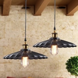 Retro Klassisk Europeisk Stil Taklampa Metal Art Droplight