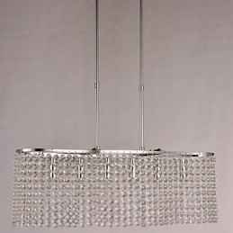 Modern Och Modern Kristall Galvaniserad Taklampa
