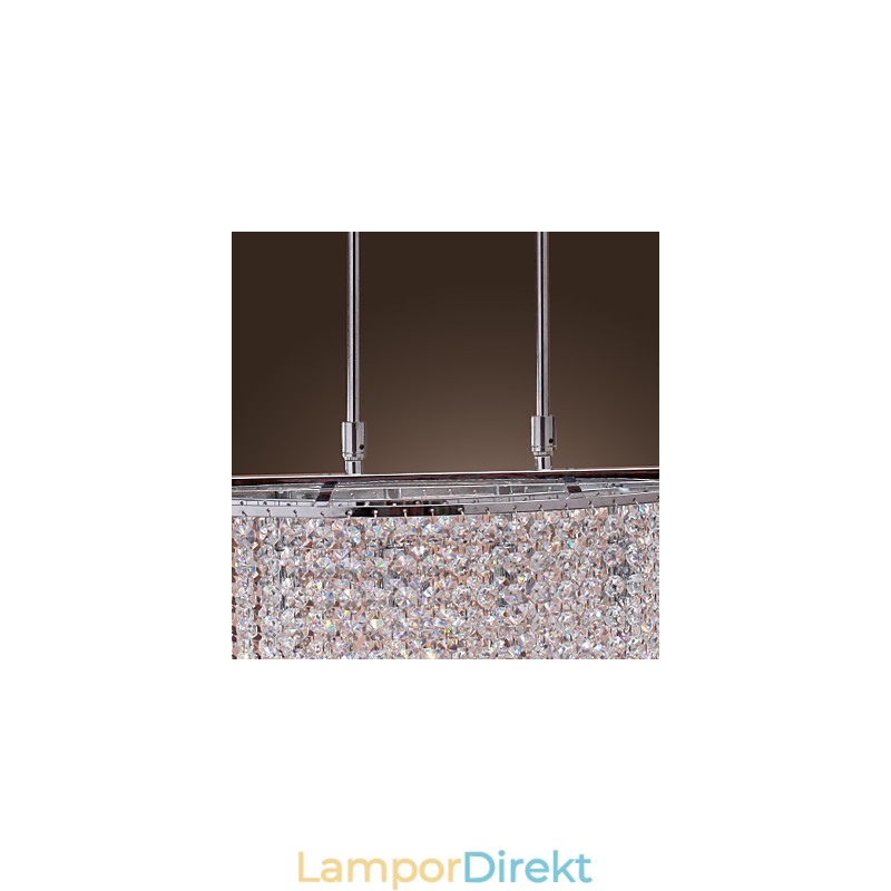 Modern Och Modern Kristall Galvaniserad Taklampa