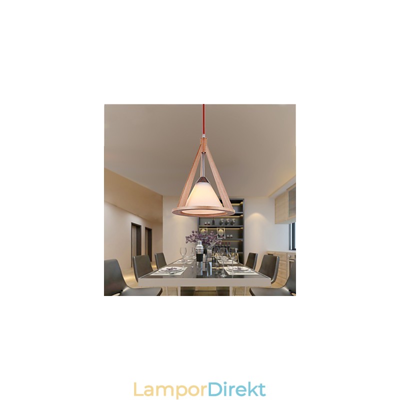 Designer Style Wood Chandelier Lamp Elegant Contemporary Style Chandelier