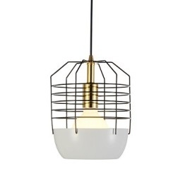 Mini Artistic Spider Web Pendellampa 1 Ljus Mordern Enkelhet Finish Svart Vit Grön Röd Kolstål Droplight