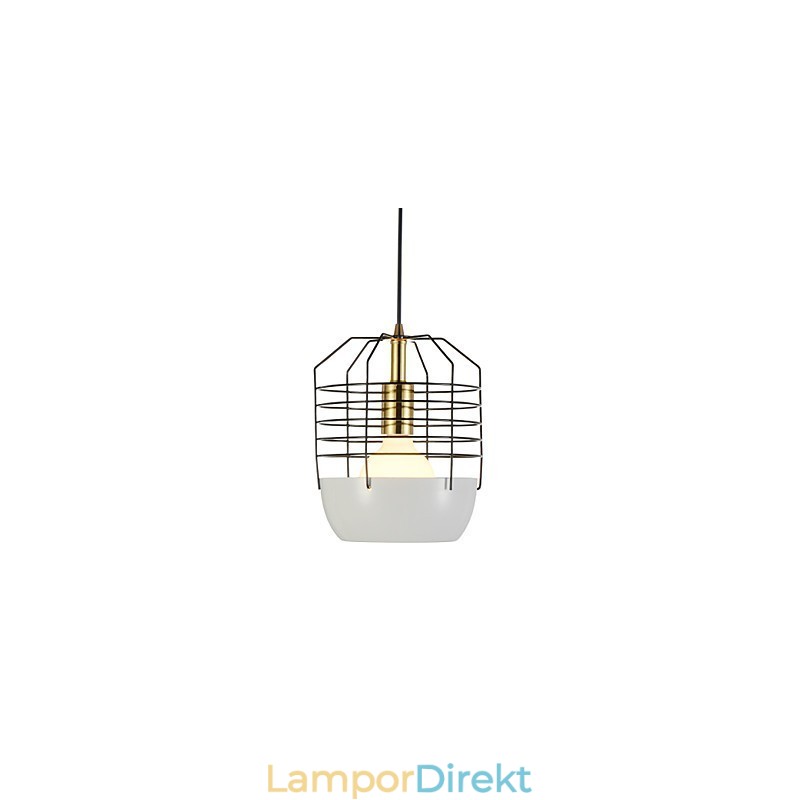 Mini Artistic Spider Web Pendellampa 1 Ljus Mordern Enkelhet Finish Svart Vit Grön Röd Kolstål Droplight