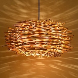 Ljuskrona Mini Style Lantern Trä Bambu