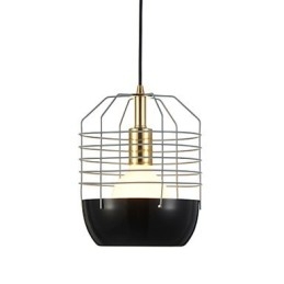 Mini Artistic Spider Web Pendellampa 1 Ljus Mordern Enkelhet Finish Svart Vit Grön Röd Kolstål Droplight
