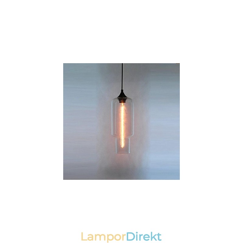 Modernt Glas Taklampa I Brun Bubbeldesign