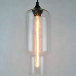 Modernt Glas Taklampa I Brun Bubbeldesign