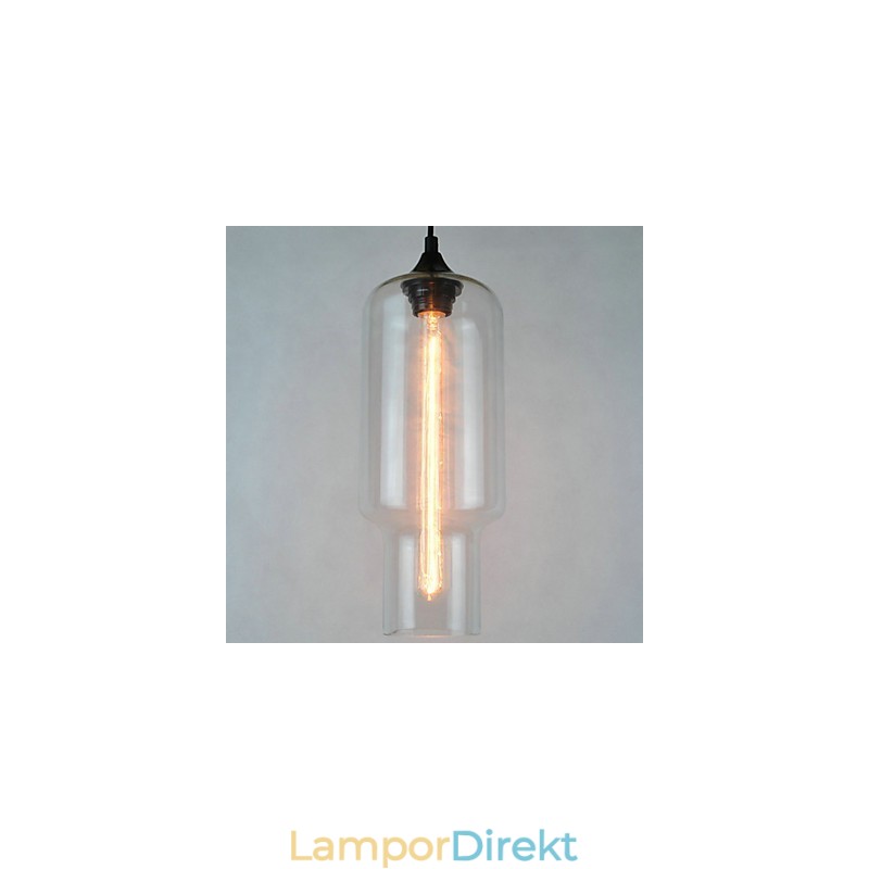 Modernt Glas Taklampa I Brun Bubbeldesign