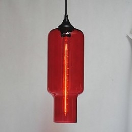 Modernt Glas Taklampa I Brun Bubbeldesign