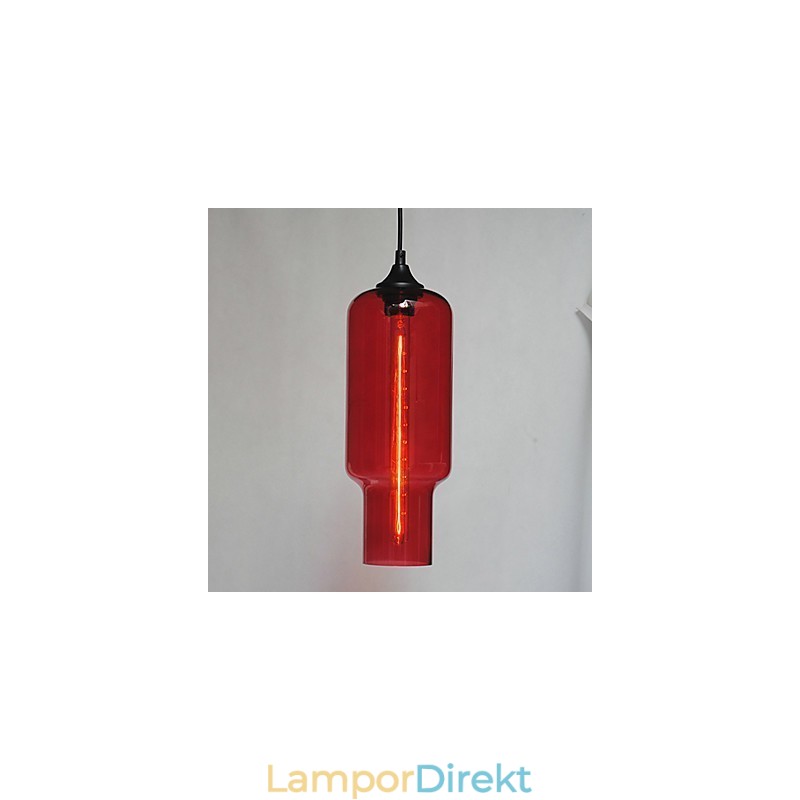 Modernt Glas Taklampa I Brun Bubbeldesign