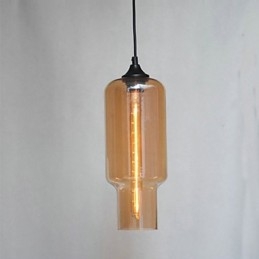 Modernt Glas Taklampa I Brun Bubbeldesign