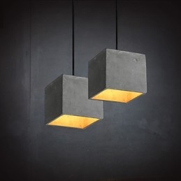 Samtida Och Kontrakterad Retro Cement Pendellampa Light