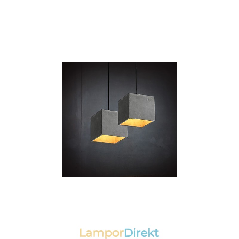 Samtida Och Kontrakterad Retro Cement Pendellampa Light