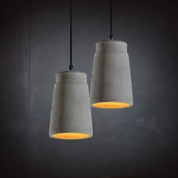 Samtida Och Kontrakterad Retro Cement Pendellampa Light