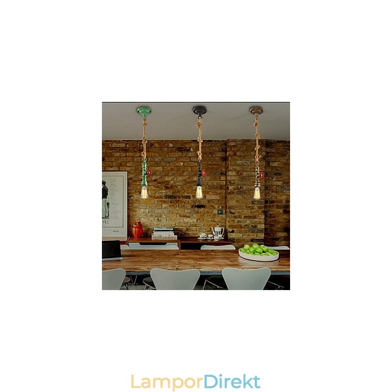 Pendellampor Traditionell Klassisk Vintage Retro Metall