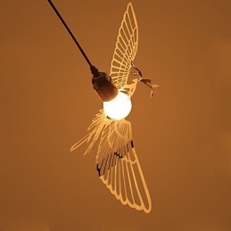 Kreativ Modern Modedekoration I Rostfritt Stål Bird Bird Droplight Lampa