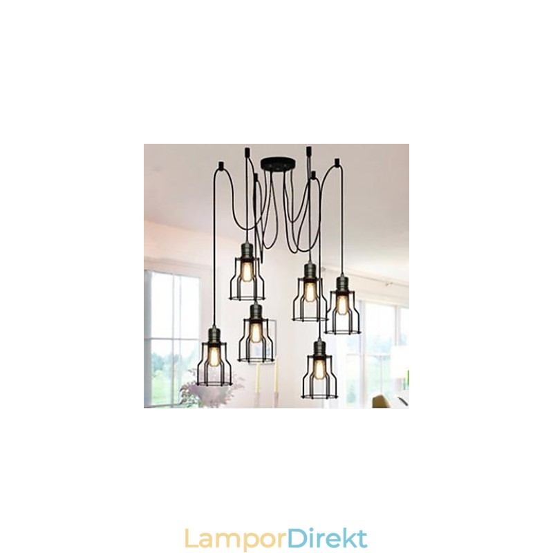 Amerikanskt Land Industriell Individualitet Kreativ Sittande Sex Liten Hob Head Droplight