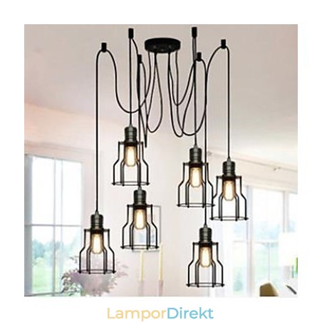Amerikanskt Land Industriell Individualitet Kreativ Sittande Sex Liten Hob Head Droplight Amerikanskt Land Industriell Individualitet Kreativ Sittande Sex Liten Hob Head Droplight