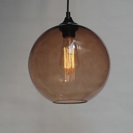 Modernt Glashänge I Rund Blå Bubbladesign