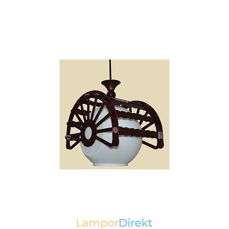 Modern Retrostil Av De Gamla För Klassisk Trä Ljuskrona Lampbelysning
