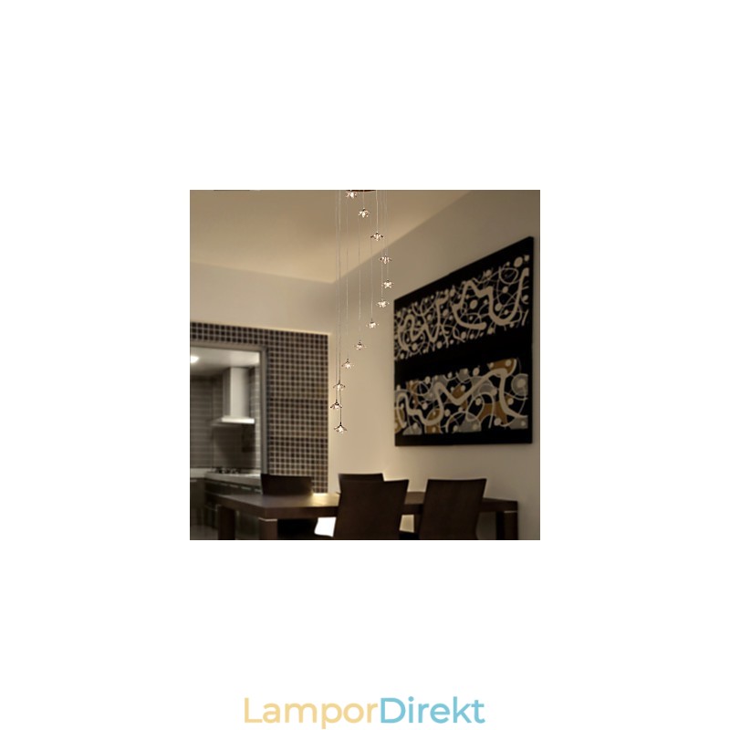 Modern Och Modern Kristall Mini-Stil Krom Metall Taklampa