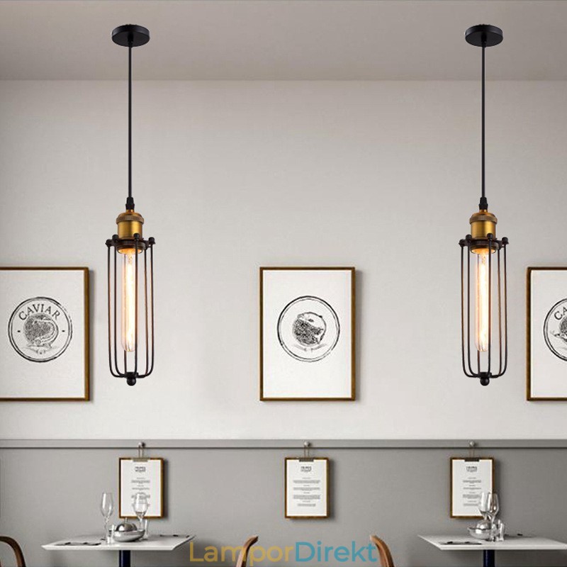 Line Country Industriell Stil Kreativ Gladiator Återställer Gamla Sätt Single Head Droplight Pendellampa