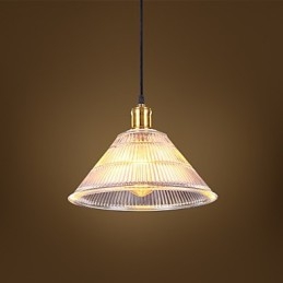 Kontrakterad American Rural Industrial Glass Retro Droplight Falls Lamp