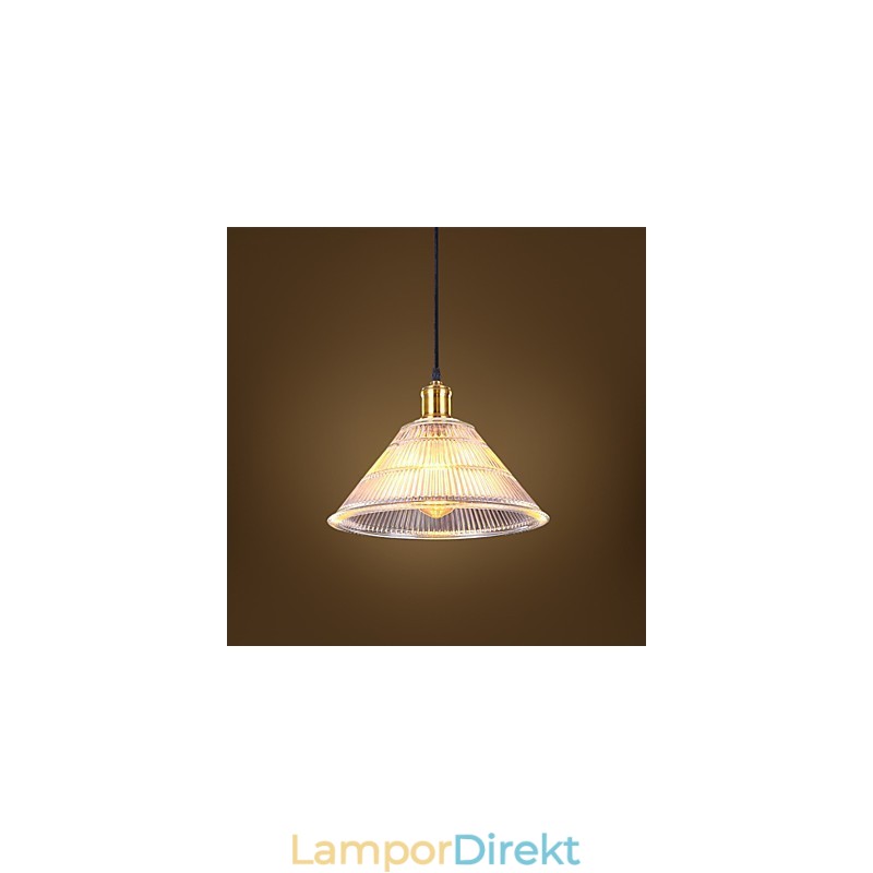Kontrakterad American Rural Industrial Glass Retro Droplight Falls Lamp