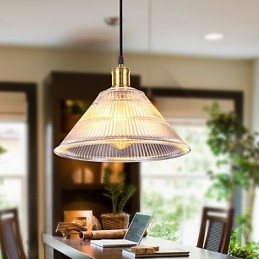 Kontrakterad American Rural Industrial Glass Retro Droplight Falls Lamp