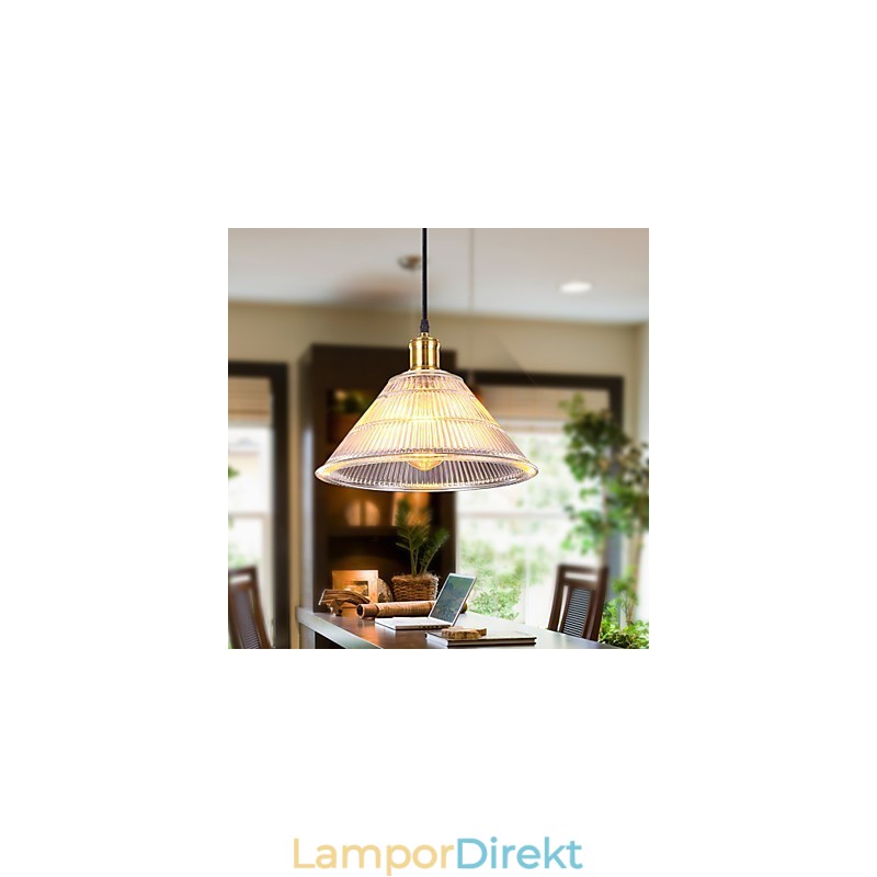 Kontrakterad American Rural Industrial Glass Retro Droplight Falls Lamp