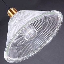 Kontrakterad American Rural Industrial Glass Retro Droplight Falls Lamp