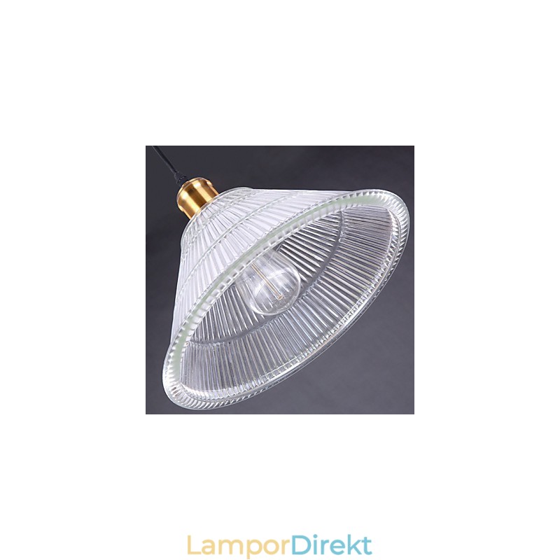 Kontrakterad American Rural Industrial Glass Retro Droplight Falls Lamp