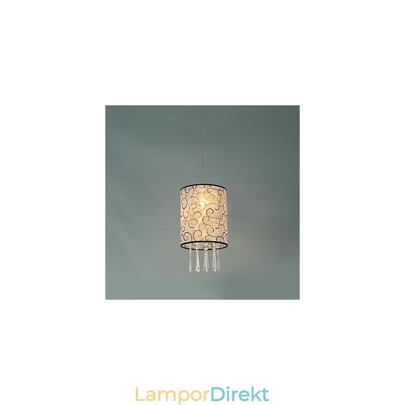 Modern Och Modern Trum Crystal Mini Style Elektropläterad Pendellampa