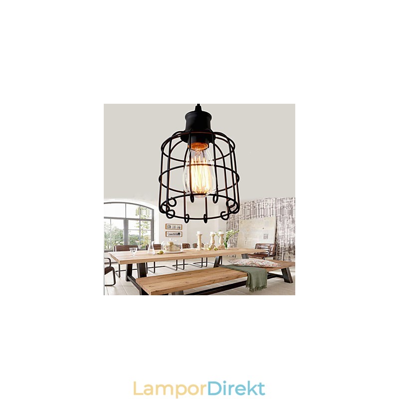 Pendellampor Mini Style Rustic Lodge Retro Country Garage Metal
