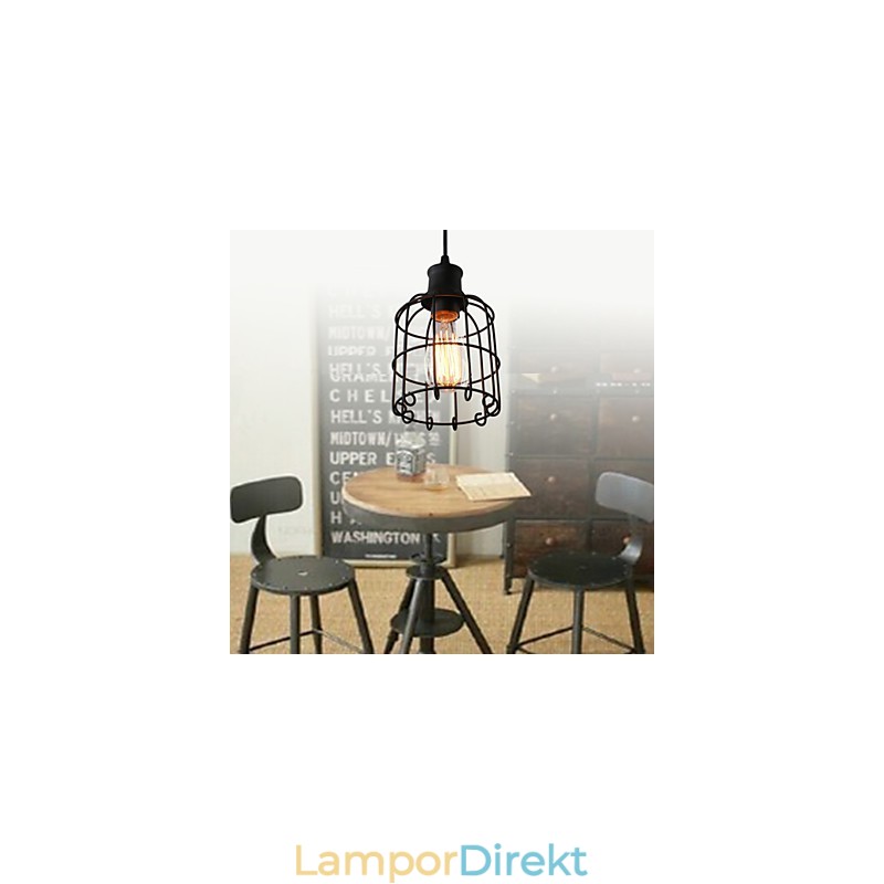 Pendellampor Mini Style Rustic Lodge Retro Country Garage Metal