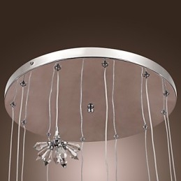 Modern Och Modern Kristall Mini-Stil Krom Metall Taklampa
