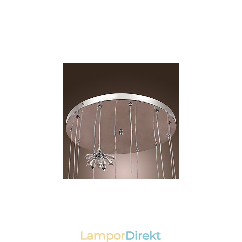 Modern Och Modern Kristall Mini-Stil Krom Metall Taklampa