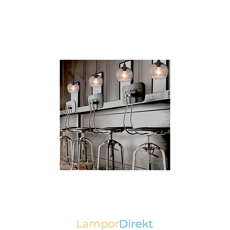 Pendellampor Mini Style Rustic Lodge Retro Country Garage Metal