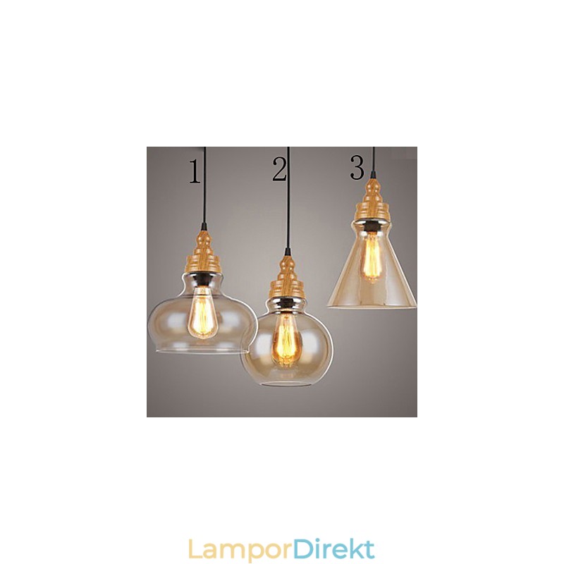 Northern American Creative Wood Grain Crystal Lamp Restoring Ancient Ways Lamp Light