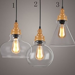 Northern American Creative Wood Grain Crystal Lamp Restoring Ancient Ways Lamp Light