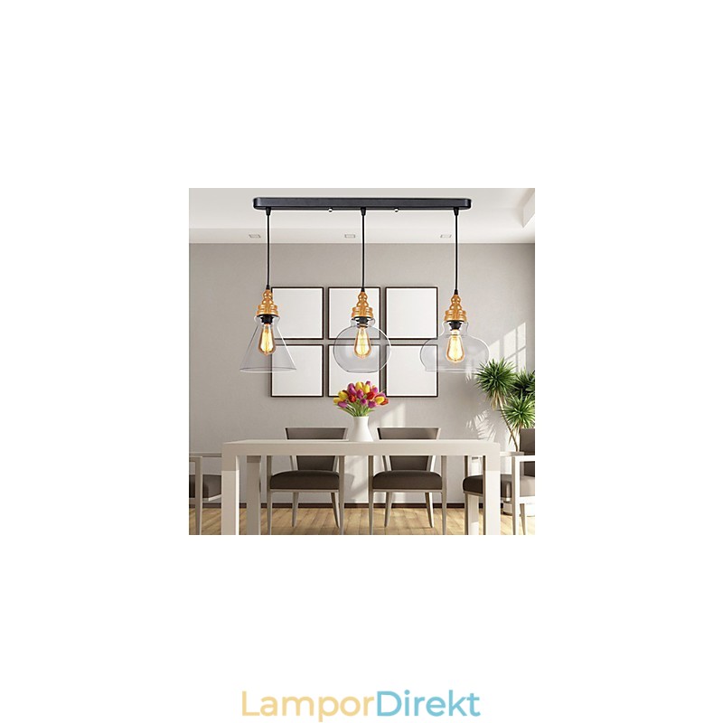 Northern American Creative Wood Grain Crystal Lamp Restoring Ancient Ways Lamp Light