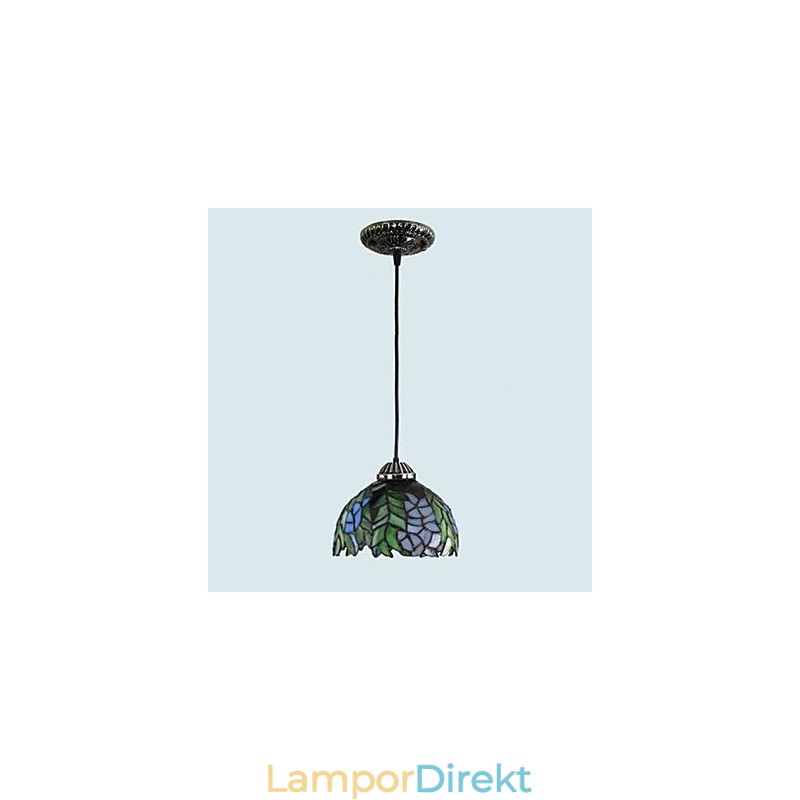 Europeiska Landsbygden Creative Arts Ljuskrona Av Målat Glas Som Återställer Antika Sätt Lampa Ljus