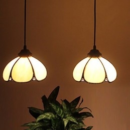 Europeiska Landsbygden Creative Arts Ljuskrona Av Målat Glas Som Återställer Antika Sätt Lampa Ljus