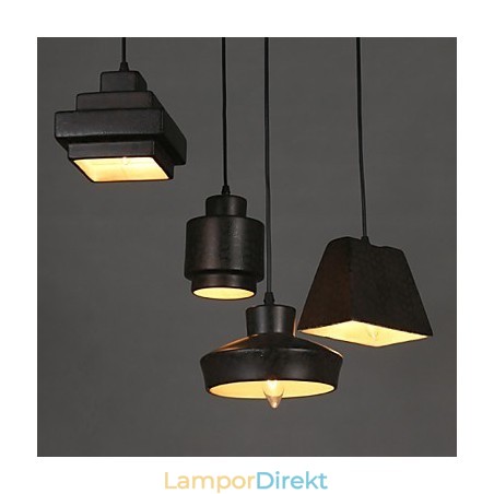 American Country Retro Glaskrona Rostig Sittande Droplight American Country Retro Glaskrona Rostig Sittande Droplight
