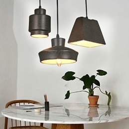 American Country Retro Glaskrona Rostig Sittande Droplight