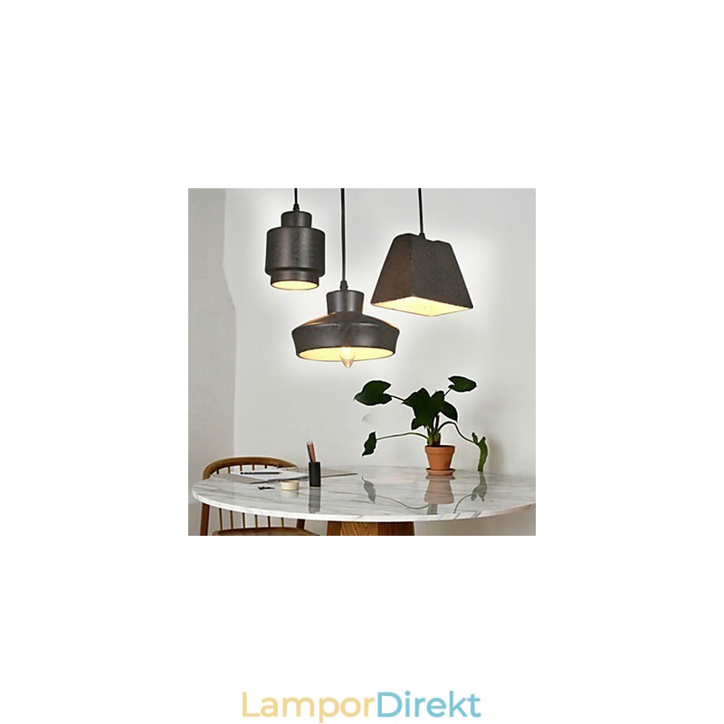 American Country Retro Glaskrona Rostig Sittande Droplight