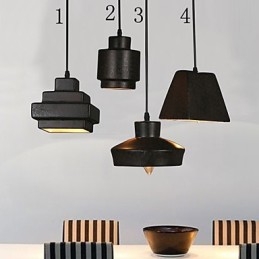 American Country Retro Glaskrona Rostig Sittande Droplight